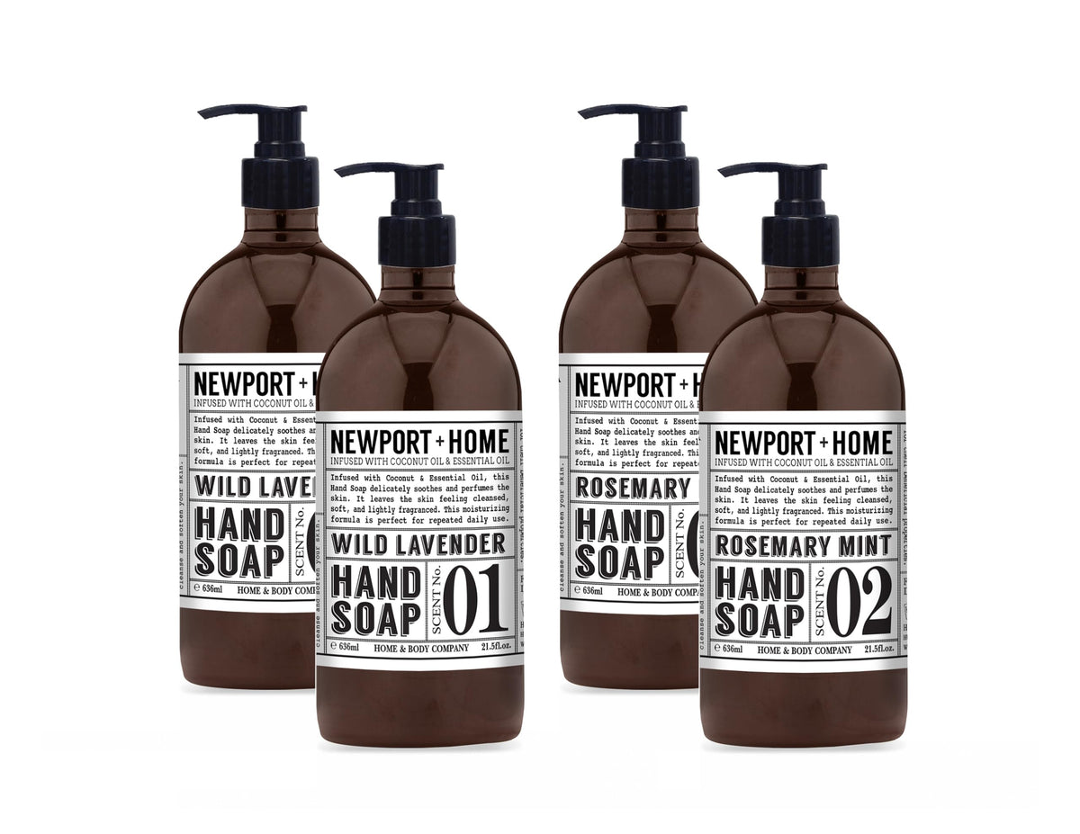 Newport Home Hand Soap 21.5 oz set of 4 bottles