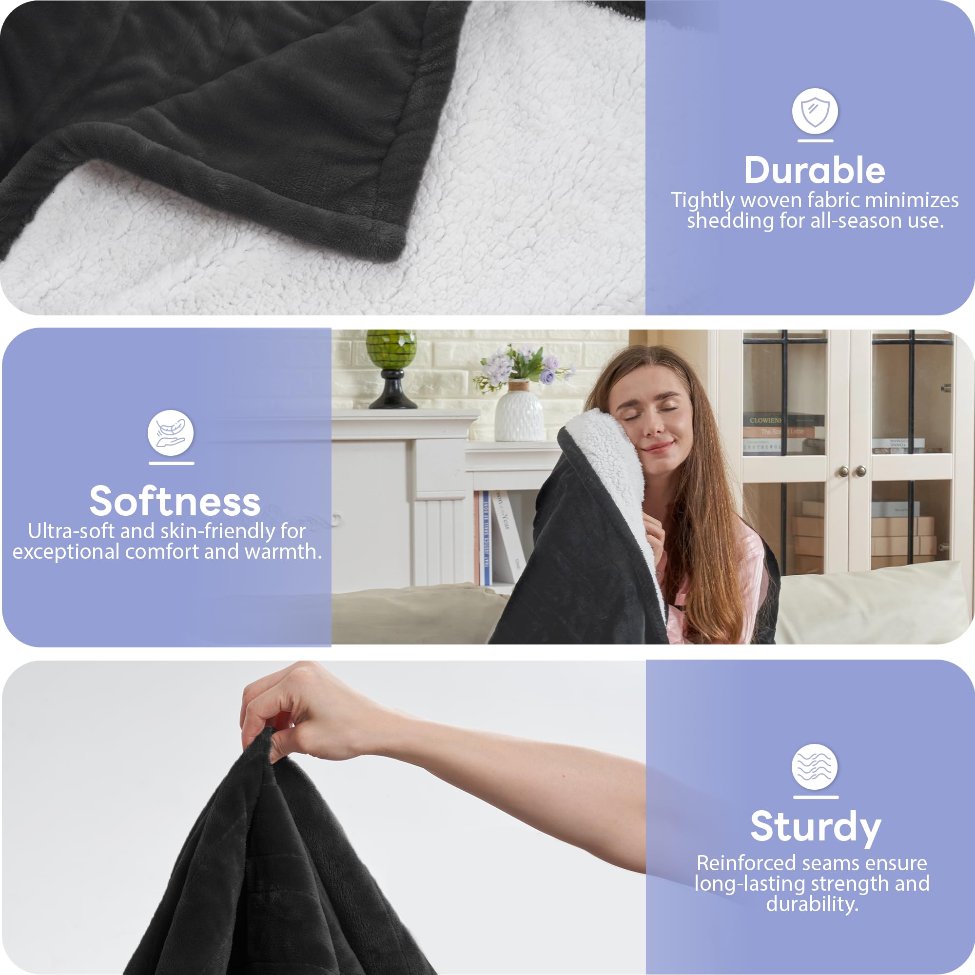 ETL certified Nexaro electric blanket with overheat protection