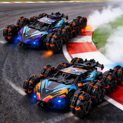 Gesture sensing RC car close up with sensors