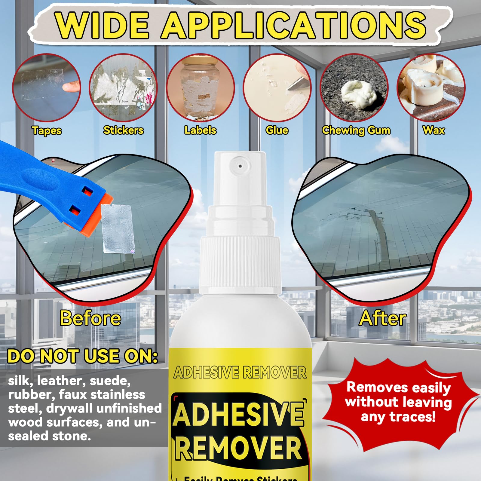 Surface-safe formula cleans tar and grease