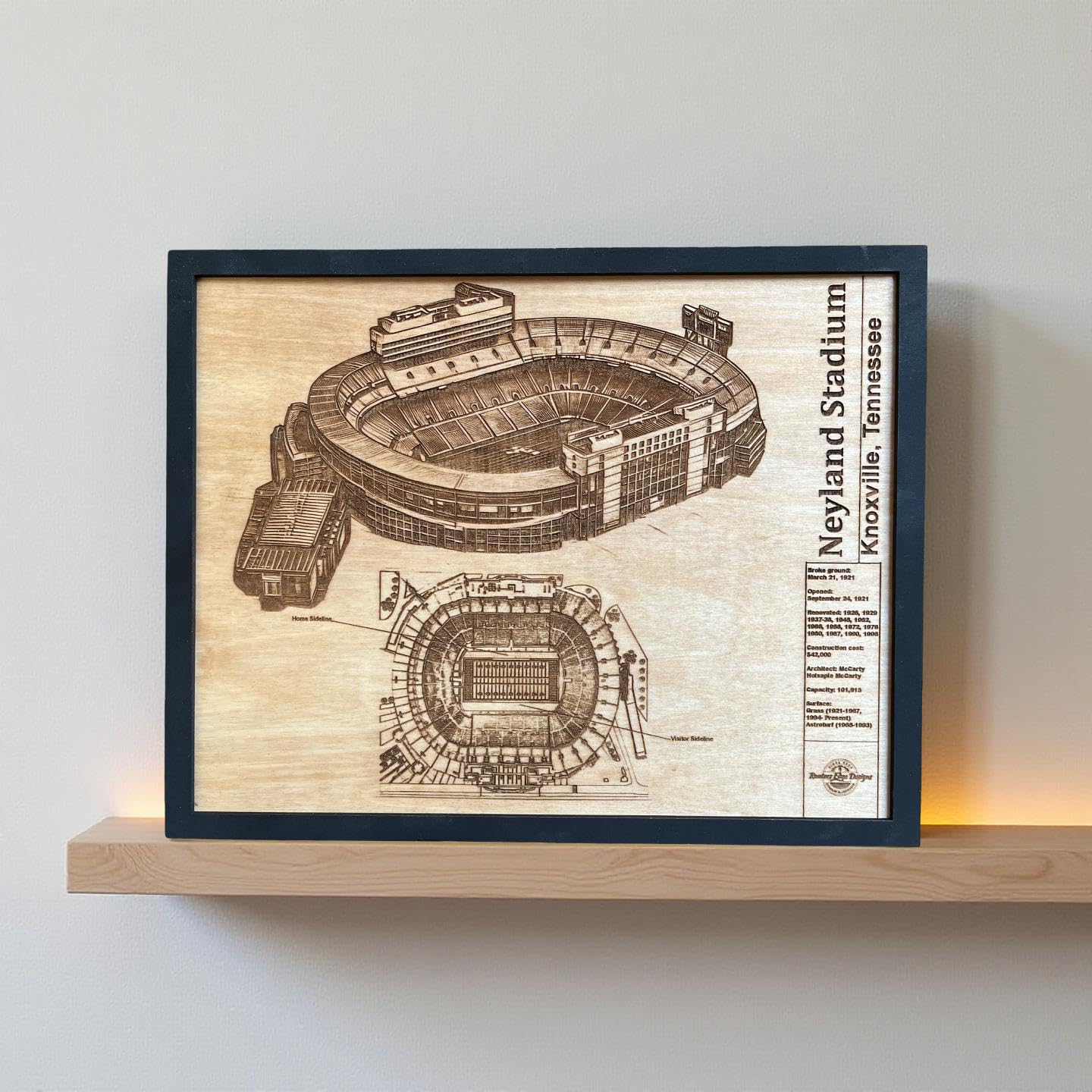 Original design not affiliated with any team or school wall decor