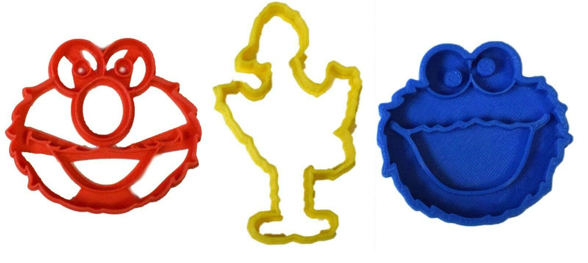 ngohya Sesame Street Elmo MON5TER Big Bird cookie cutter product image