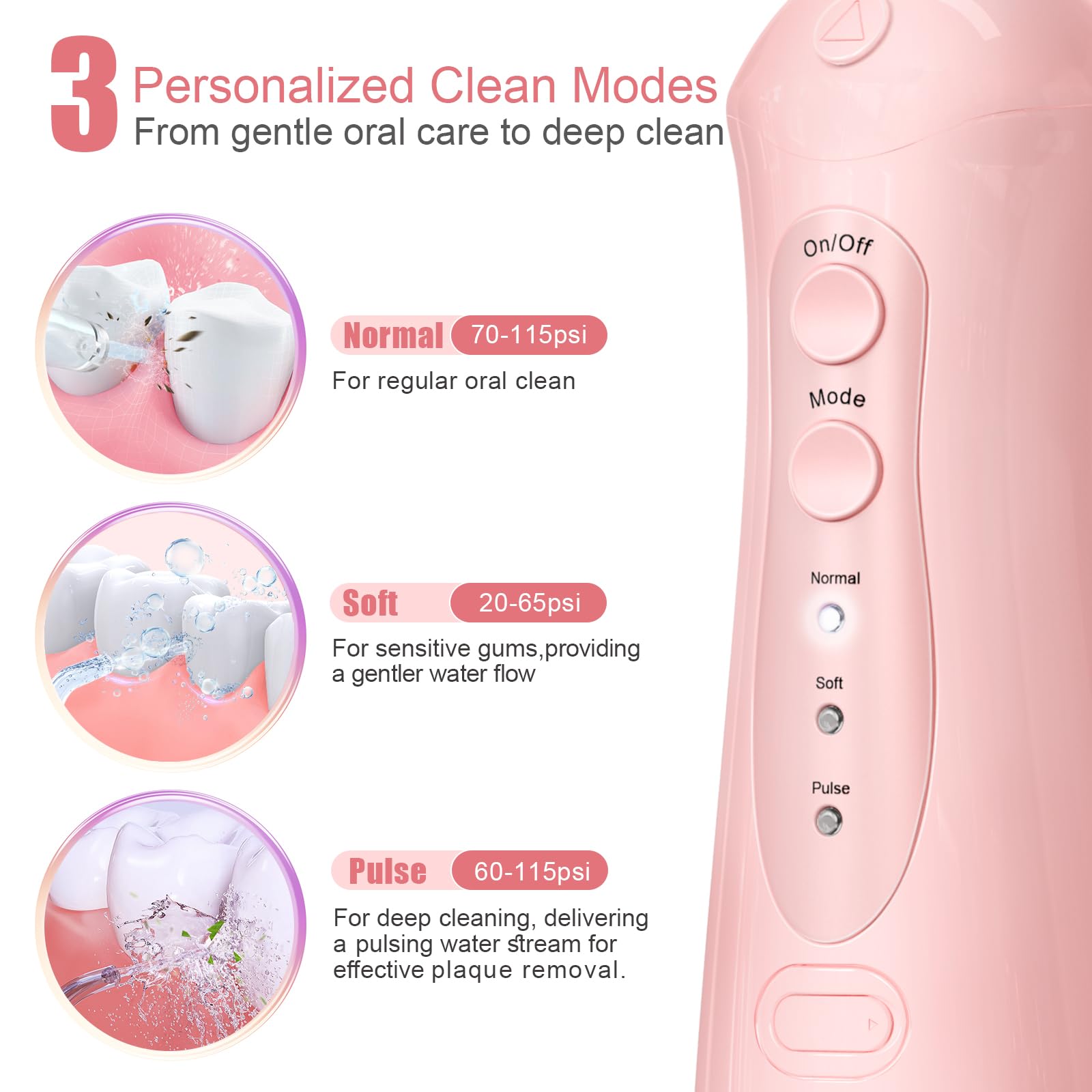 300ml water tank on Nicefeel flosser
