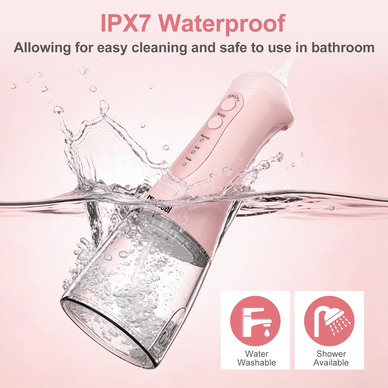 Compact and lightweight water flosser