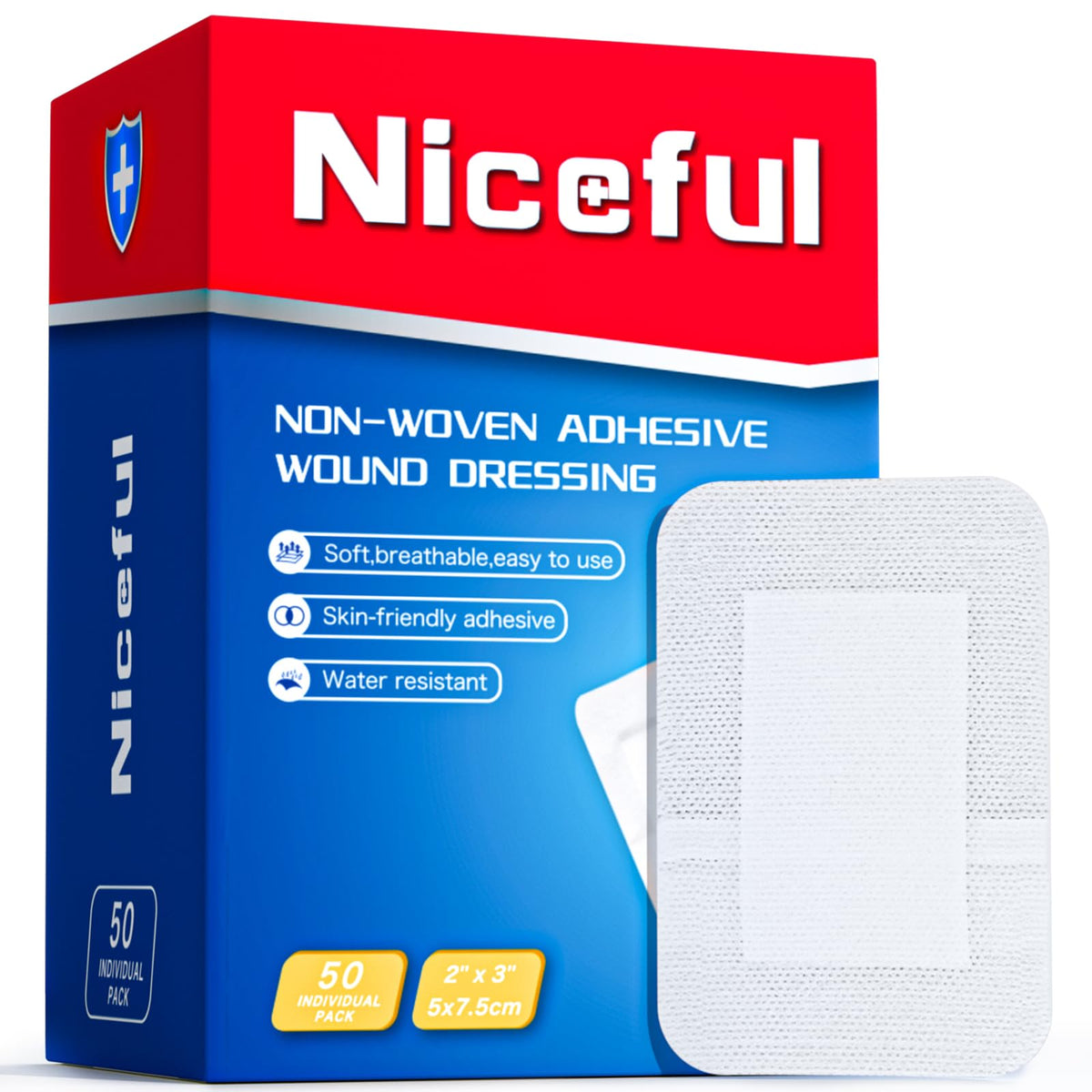 Niceful Adhesive Gauze Bandages 2x3 product image