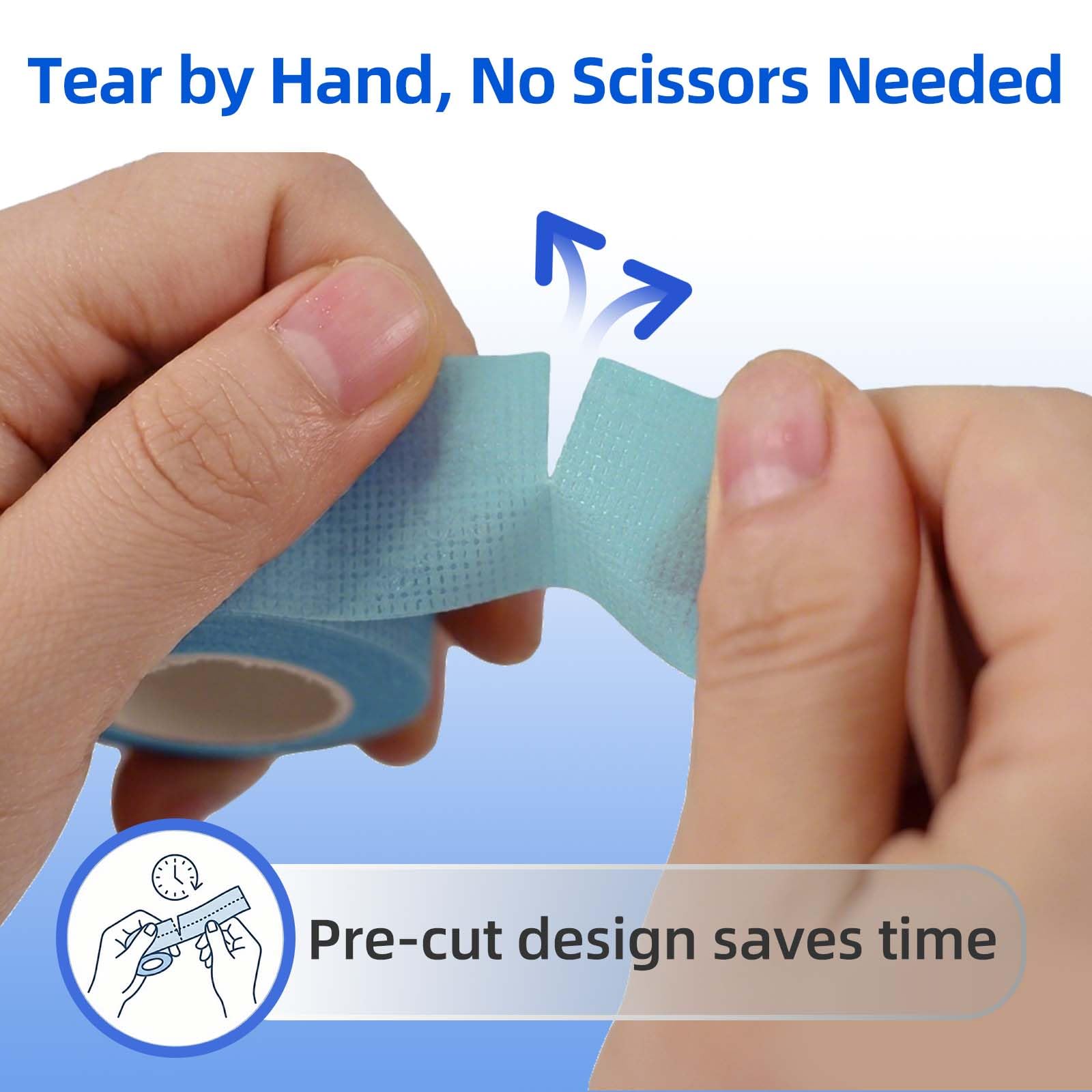 Gentle medical tape suitable for wound care