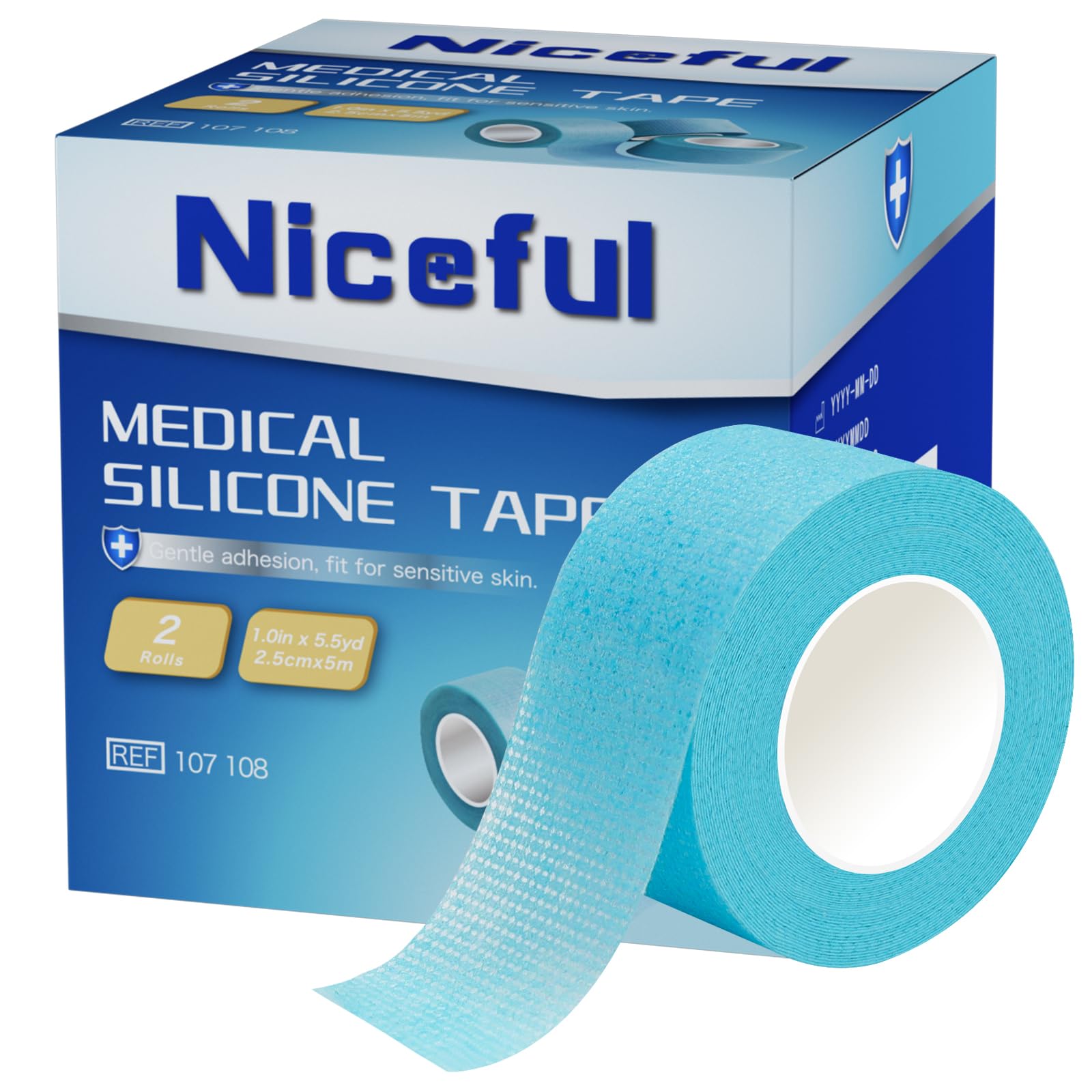 Niceful silicone tape 1in by 5.5yd two rolls