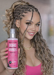 Close-up of lightweight moisture spray from Nicole & Alyssa