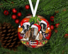 Nigerian Dwarf Goat ornament hanging on wall