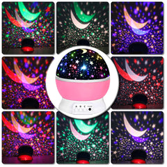 Night light star projector for children's room