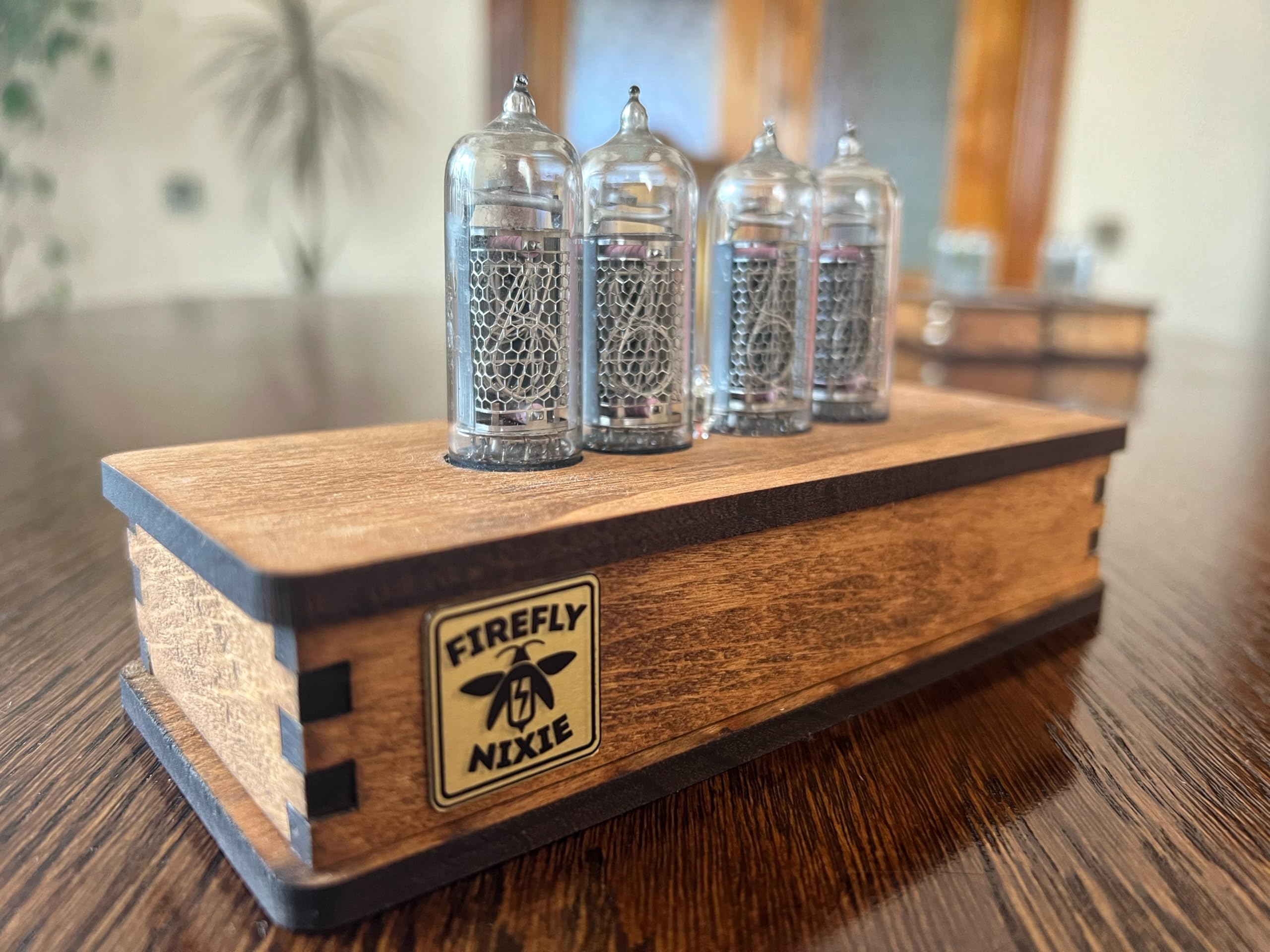 Unique handmade clock ideal for vintage and tech lovers