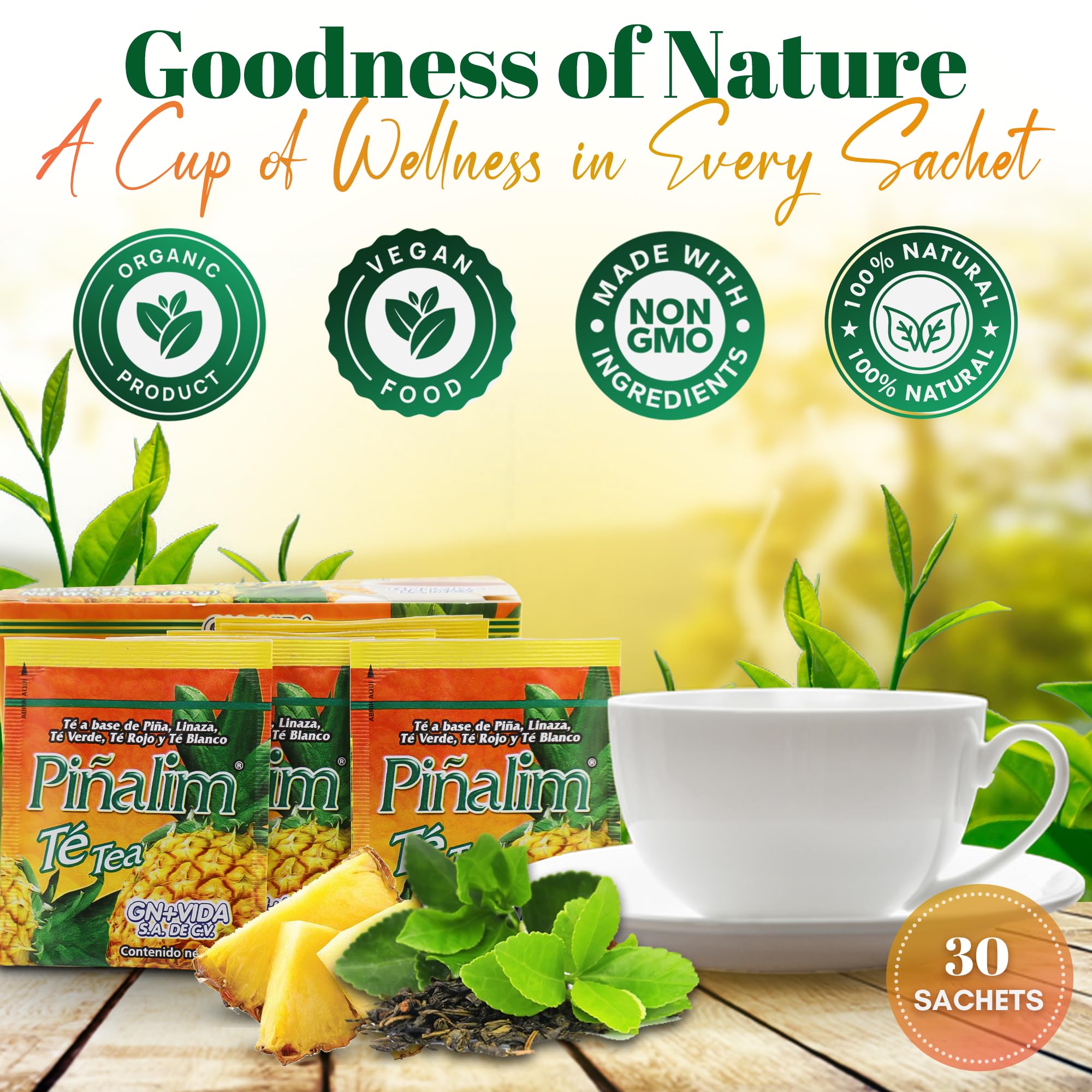 Caffeine-free Te Pinalim Tea GN+Vida Diet pack