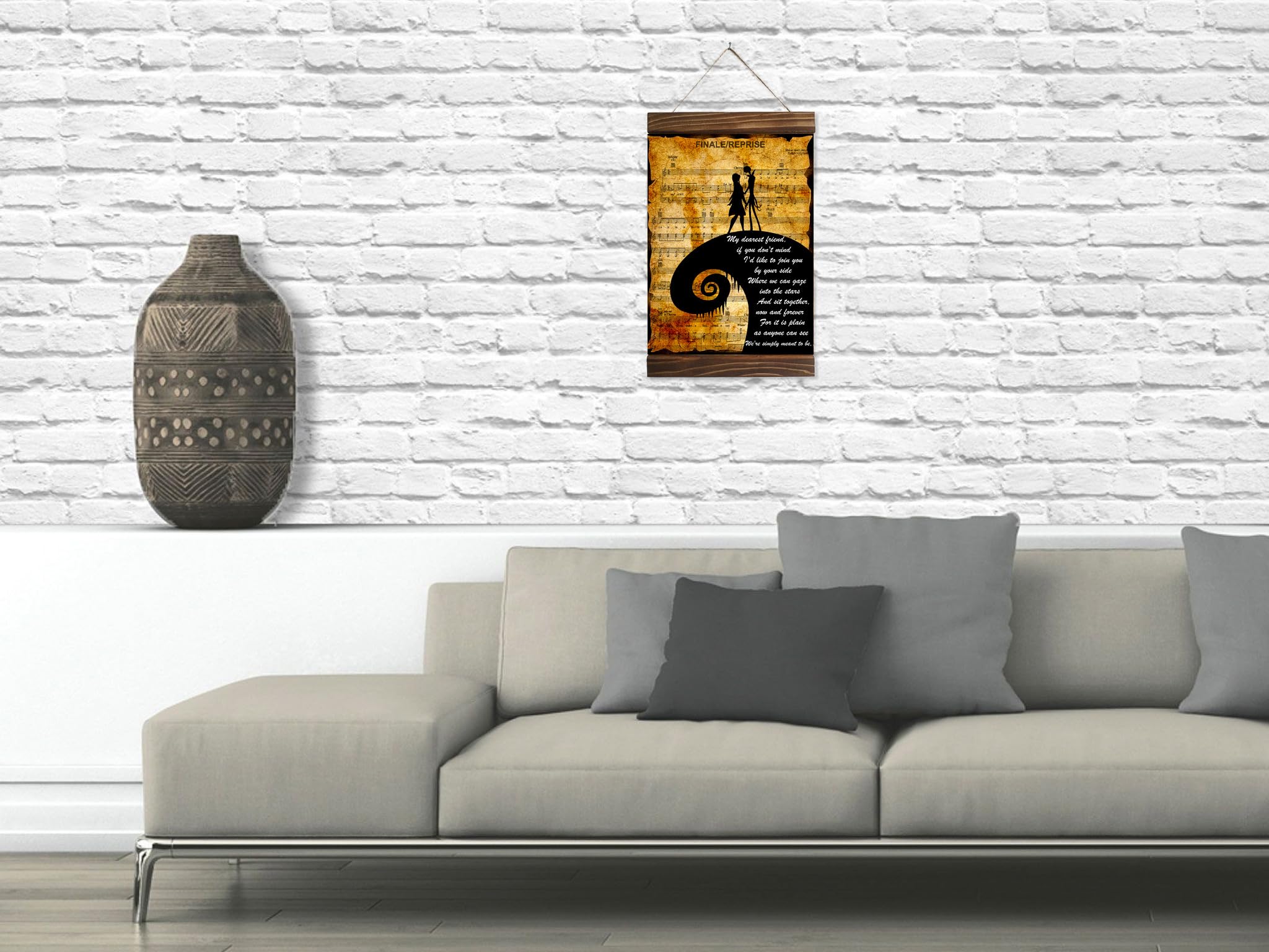 Nightmare Before Christmas framed canvas artwork