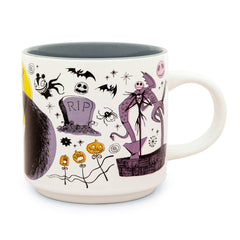 Halloween Town iconography Nightmare Before Christmas mug