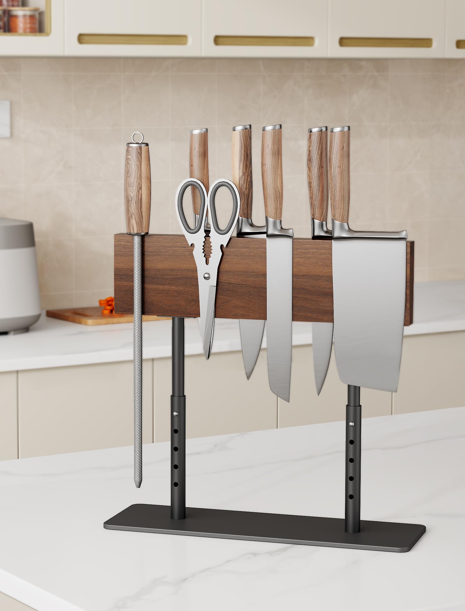 NiHome kitchen knife storage block on countertop