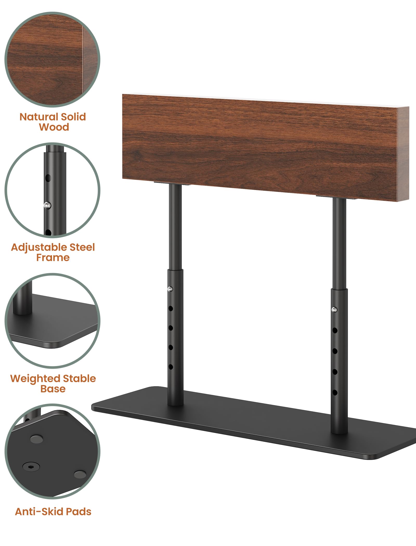 Thick metal base knife block with non-slip pads NiHome