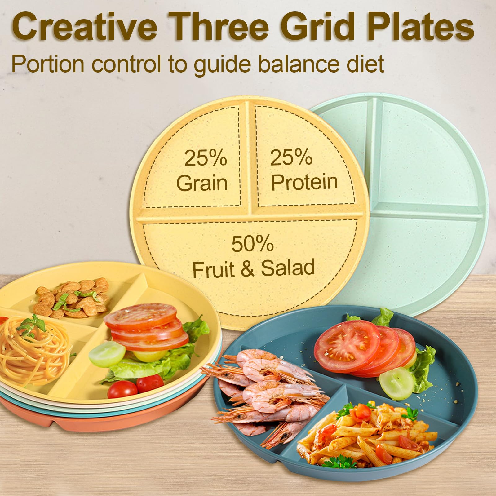 BPA-free food-grade PP microwave safe plate