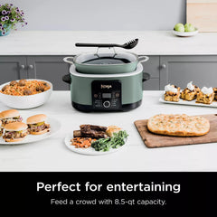 8.5 quart capacity interior of Ninja multi-cooker