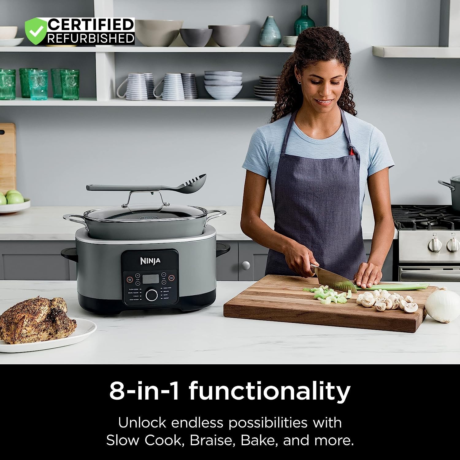Chef curated recipe guide included with Ninja MC1001