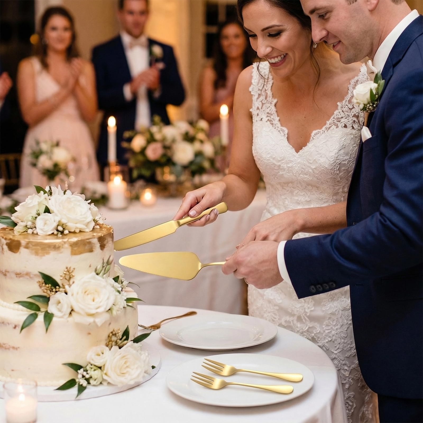 NITOTECA wedding cake serving set for anniversary celebration