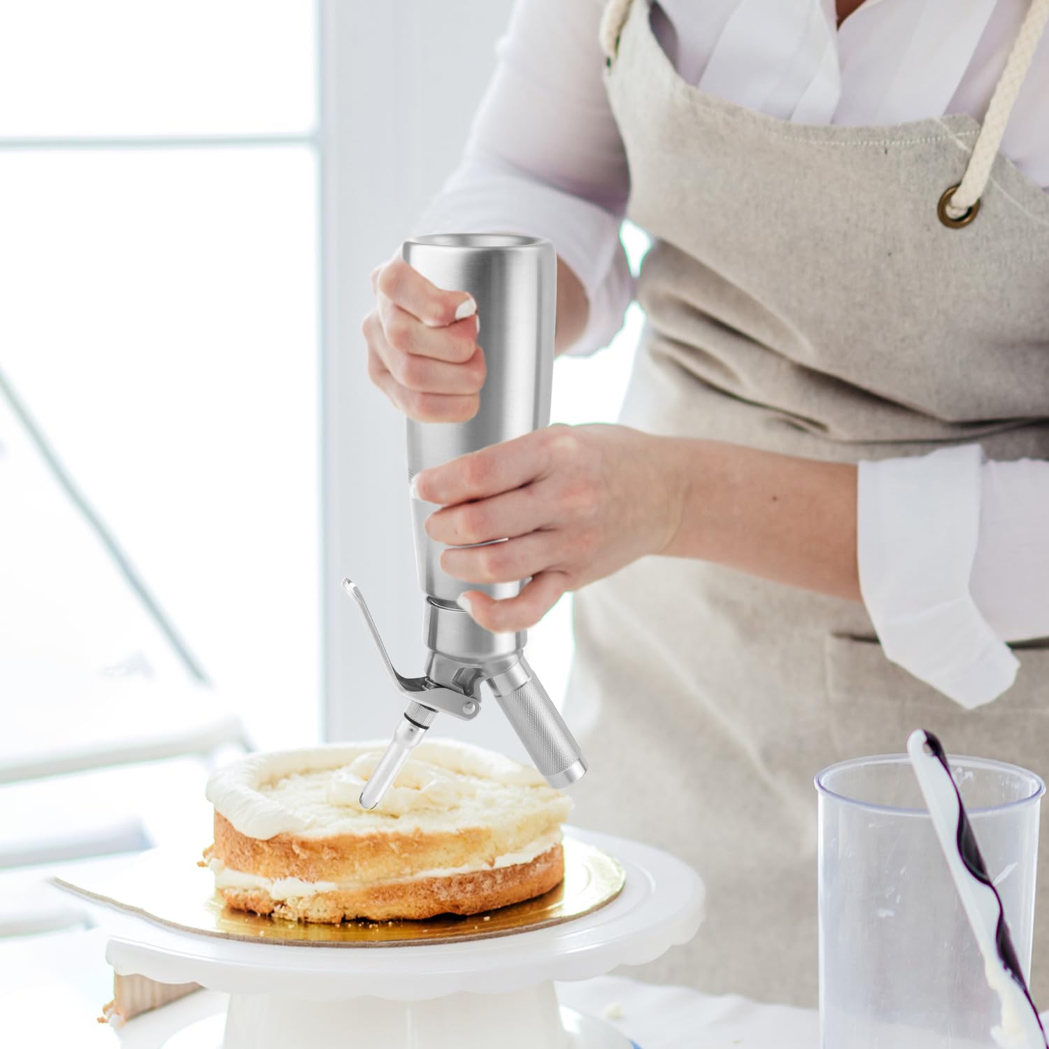 Versatile use whipped cream coffee mousse nitro cold brew