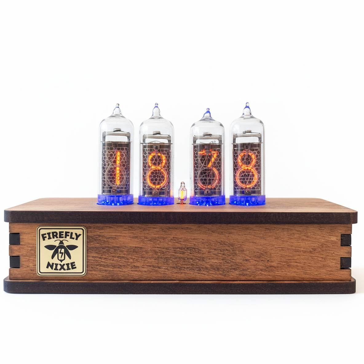Nixie Tube Clock IN-14 handmade in Ukraine front view