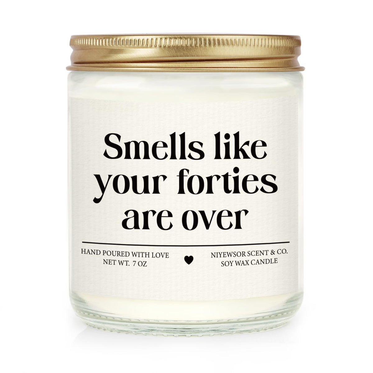 Niyewsor 50th birthday gifts candle product image