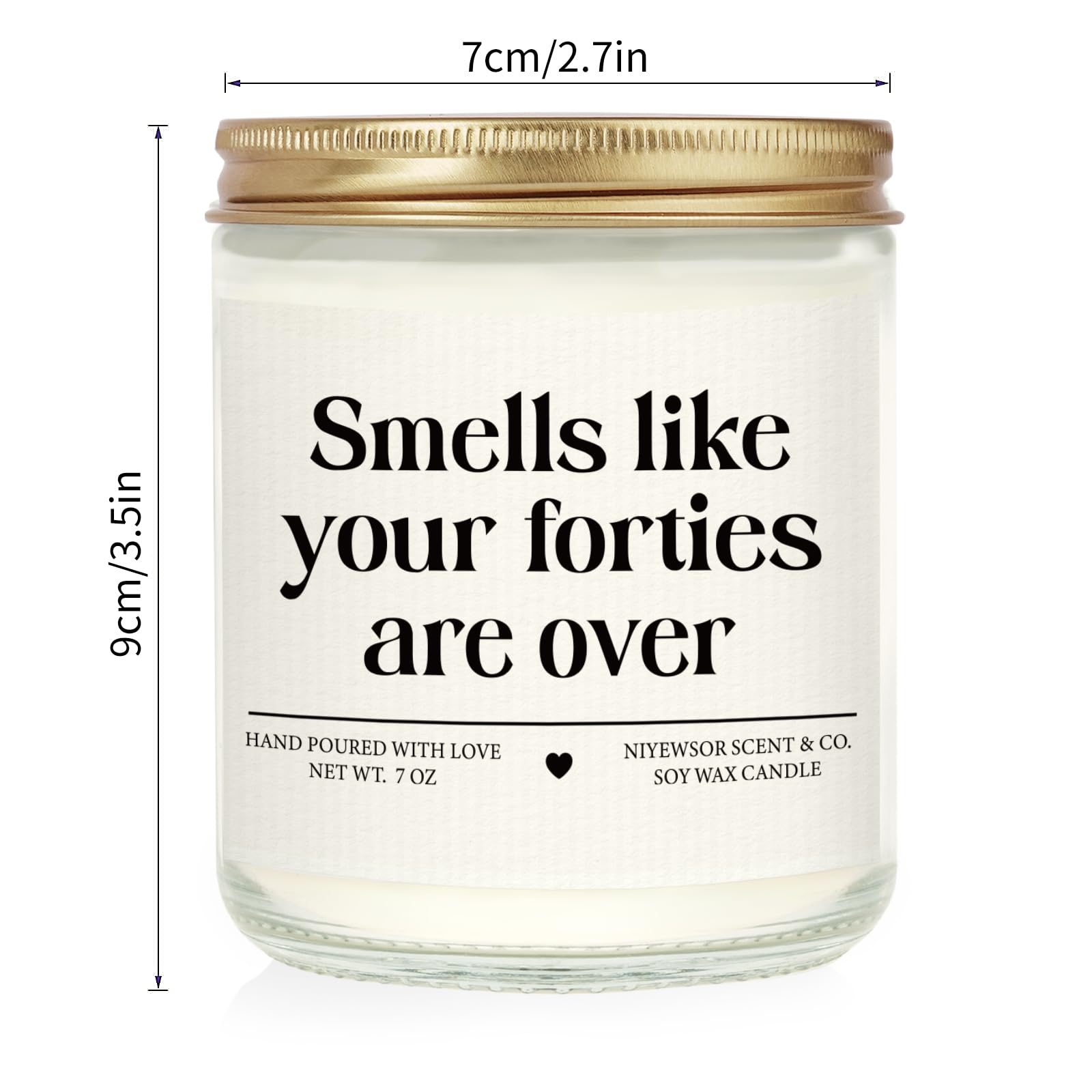 7oz size candle ready for gifting