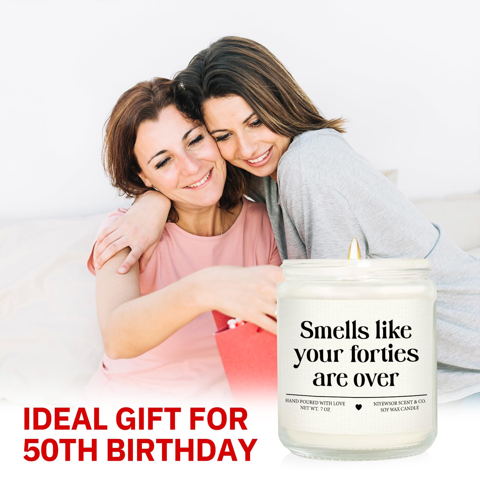 Fifty candle 7oz handmade soy candle by Niyewsor