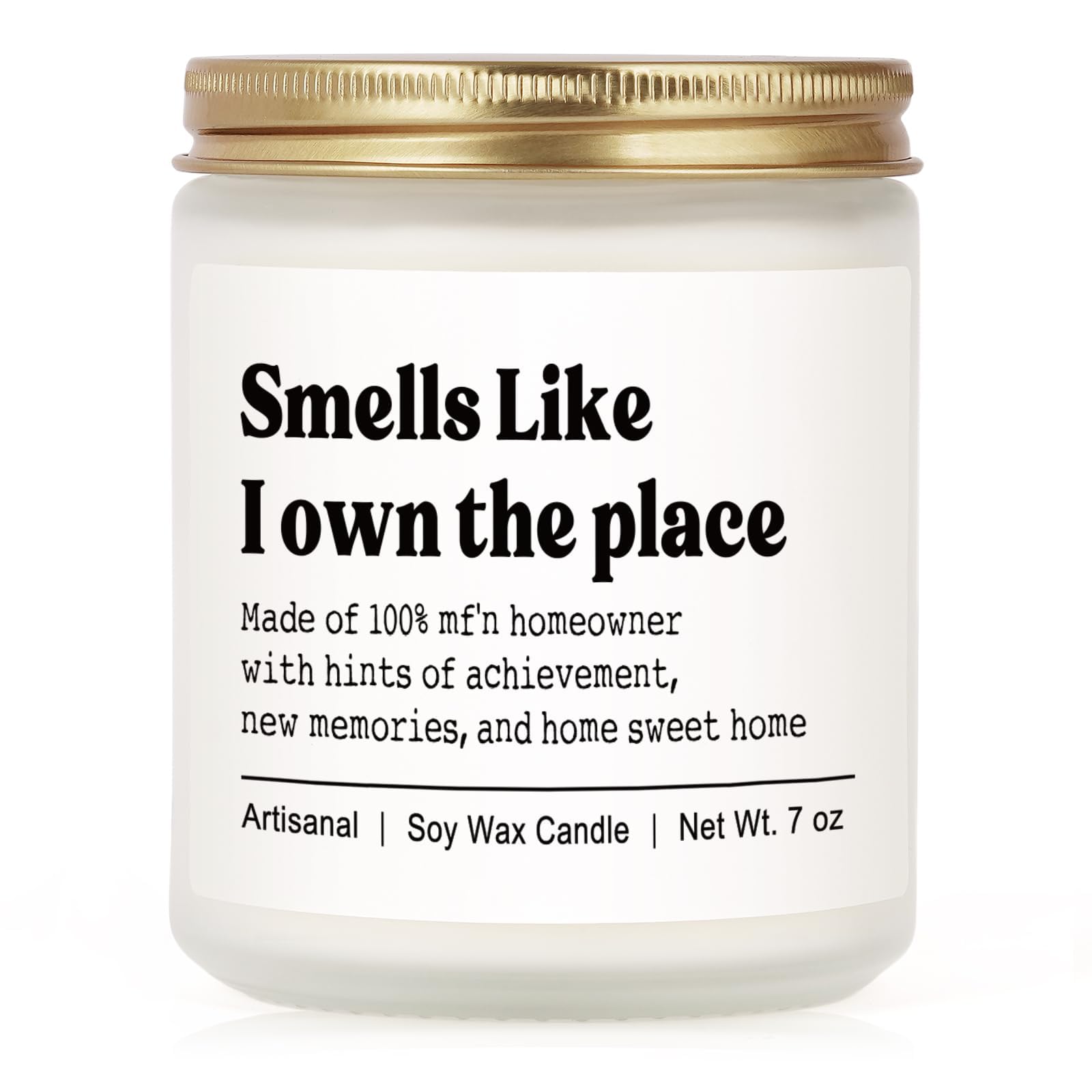 Niyewsor house warming gifts candle 7oz in glass jar