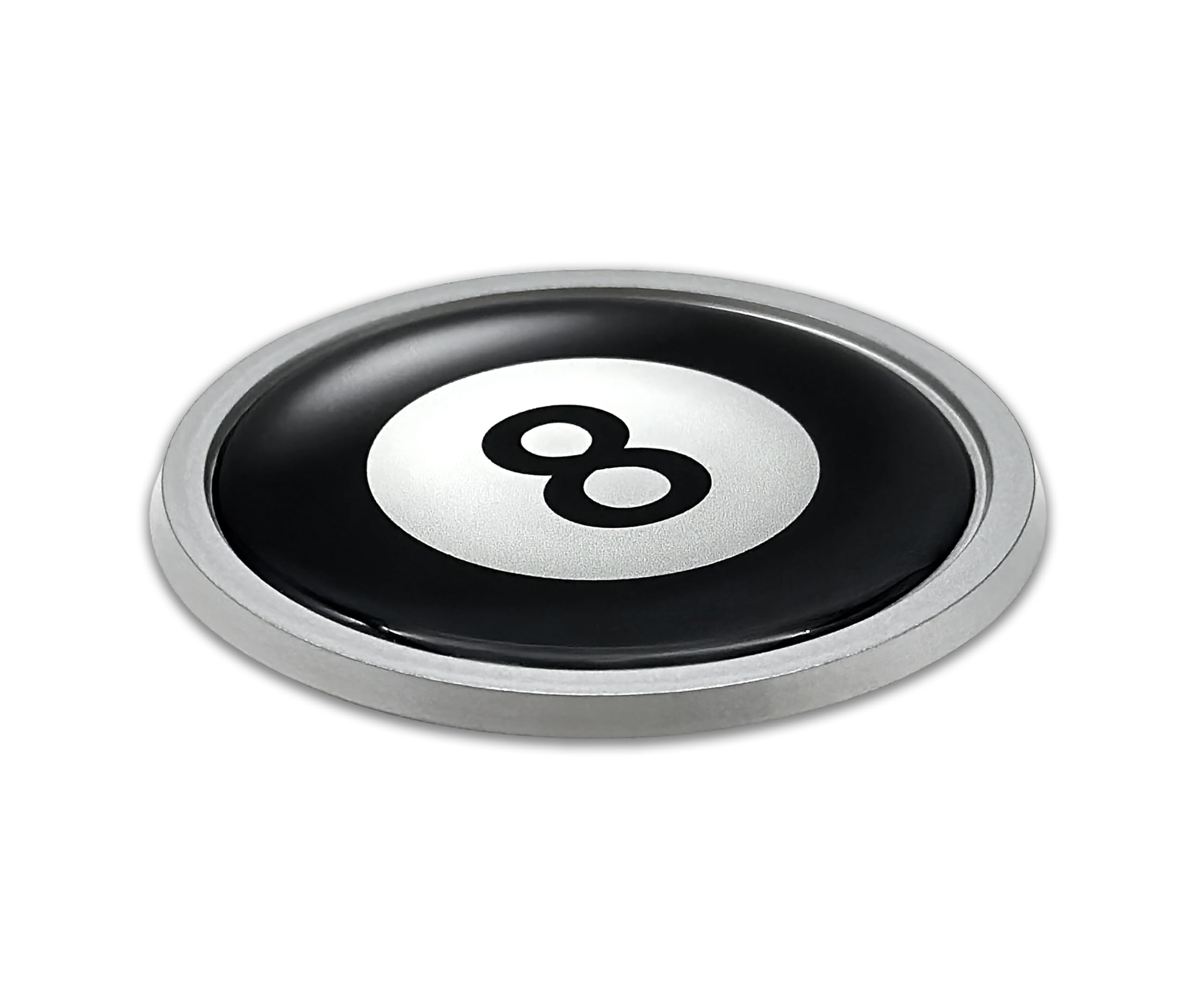 NJECT 3 inch domed magnet on metal surface