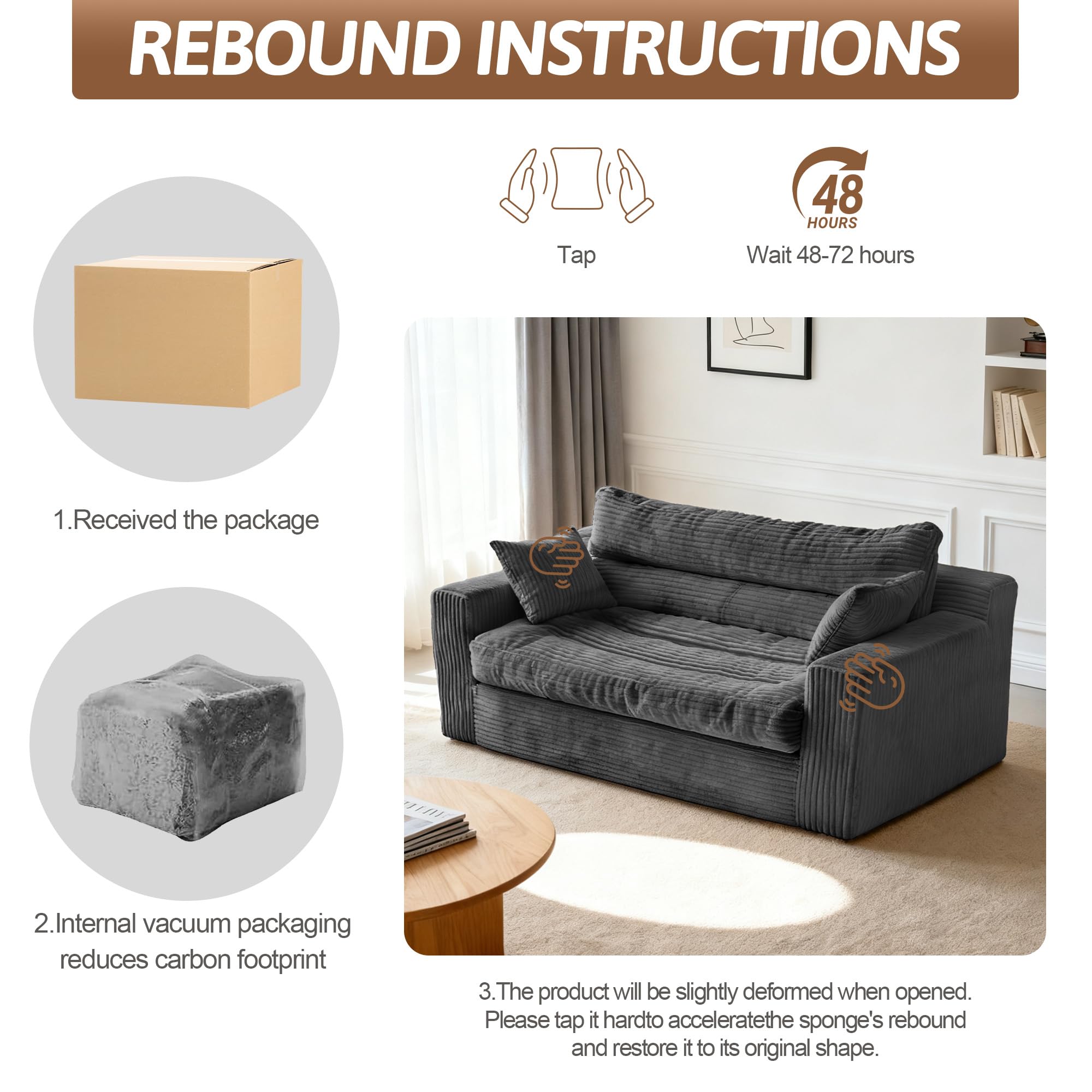 NLDD Lightweight frame sofa bed for room-to-room movement