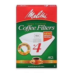 No. 4 cone coffee filter white 40 count product image