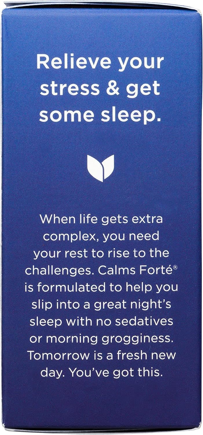 No artificial flavors sugars dyes parabens Hyland's Calms Forte text