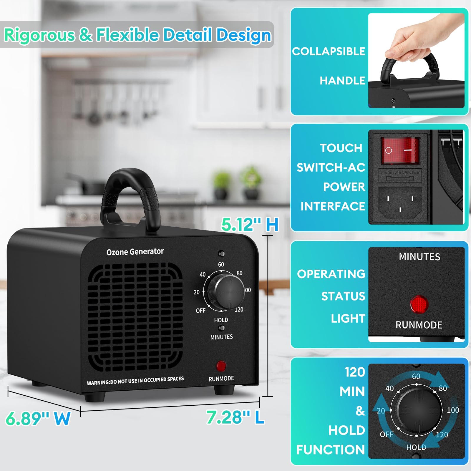 No assembly required ozone generator