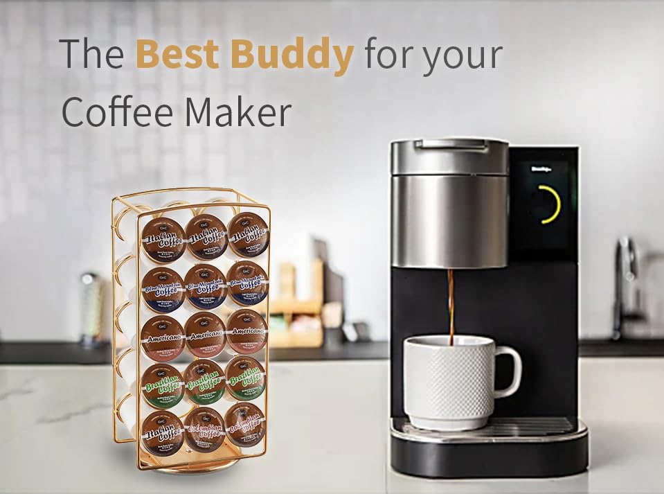 Compact coffee pod organizer for 30 pods
