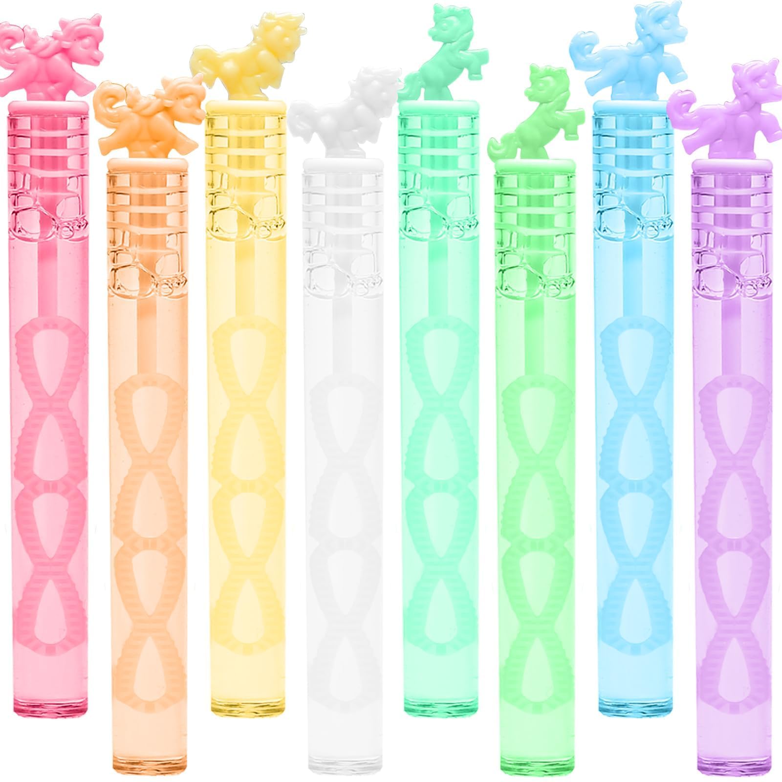 Bubble wand set highlighting no leaking lid and long-lasting soap