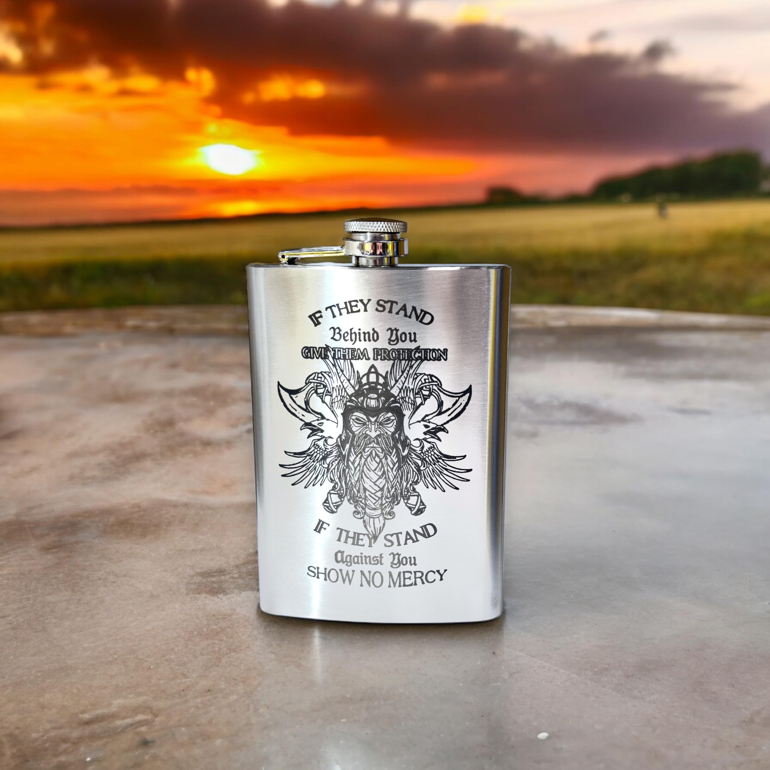 Compact portable flask for daily use Viking No Mercy