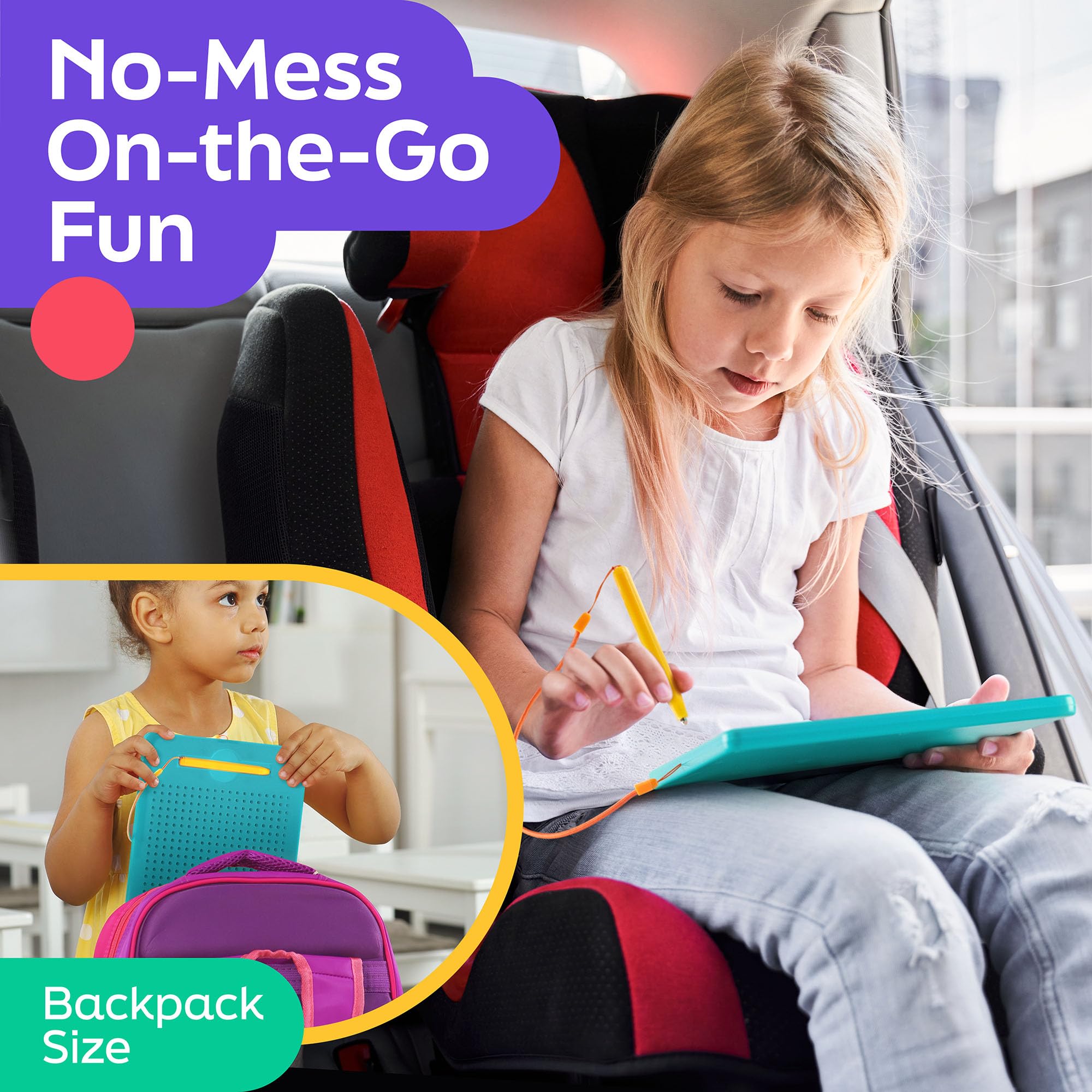 No mess toy for car rides and flights