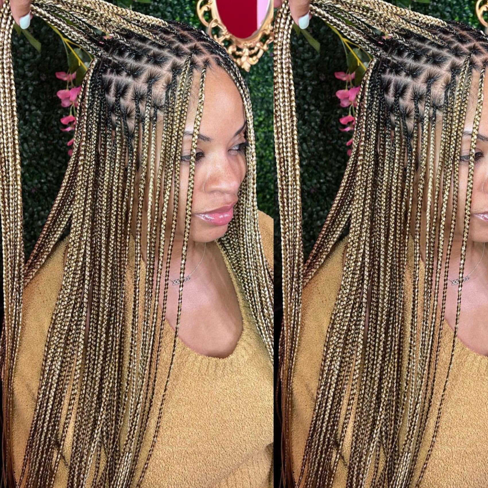 No shedding pre stretched braiding hair ash brown