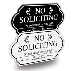 No soliciting sign suitable for door entry wall or office