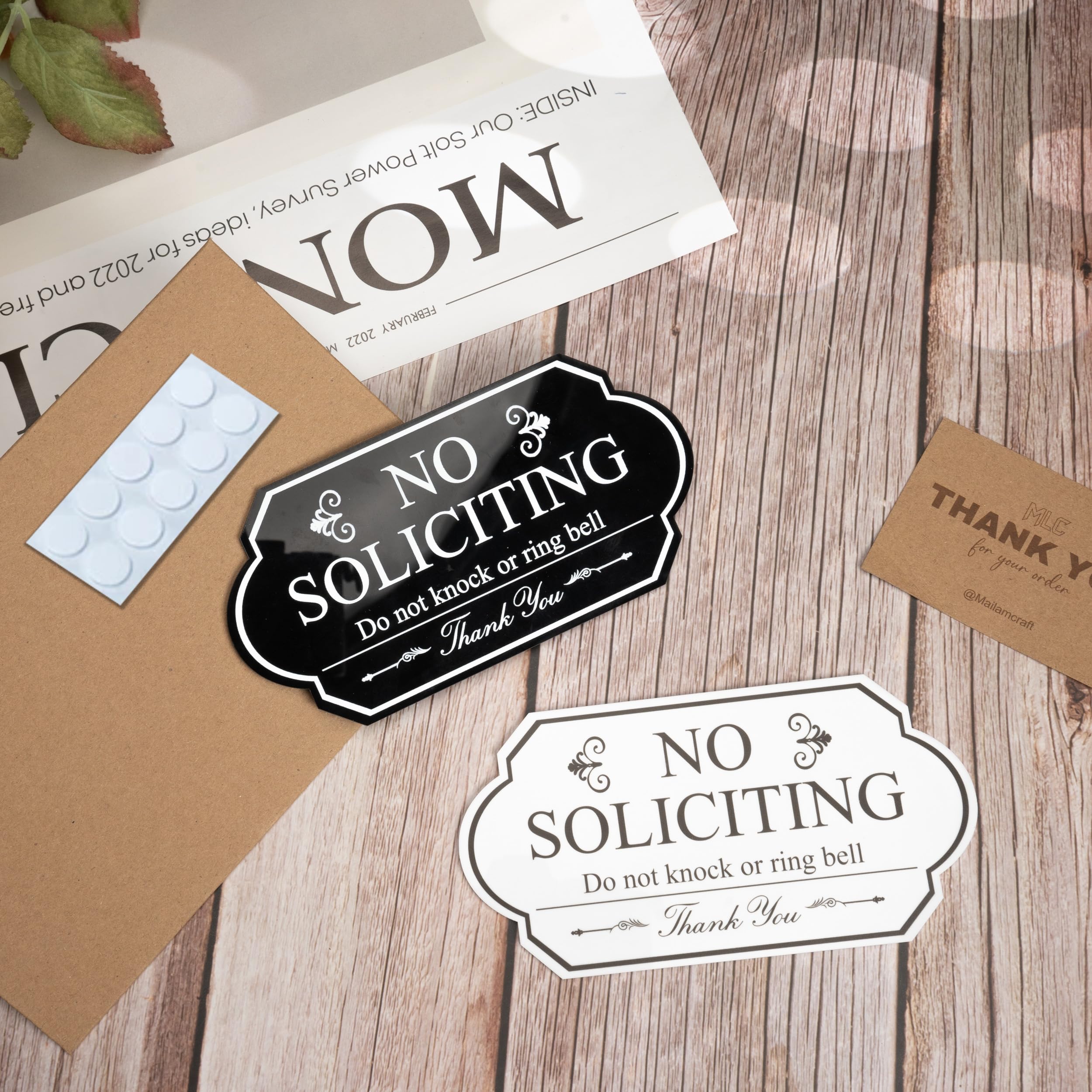 UV resistant acrylic outdoor no soliciting sign