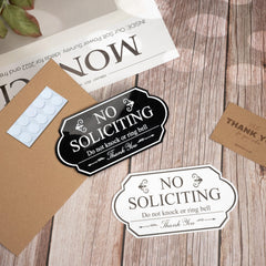 UV resistant acrylic outdoor no soliciting sign
