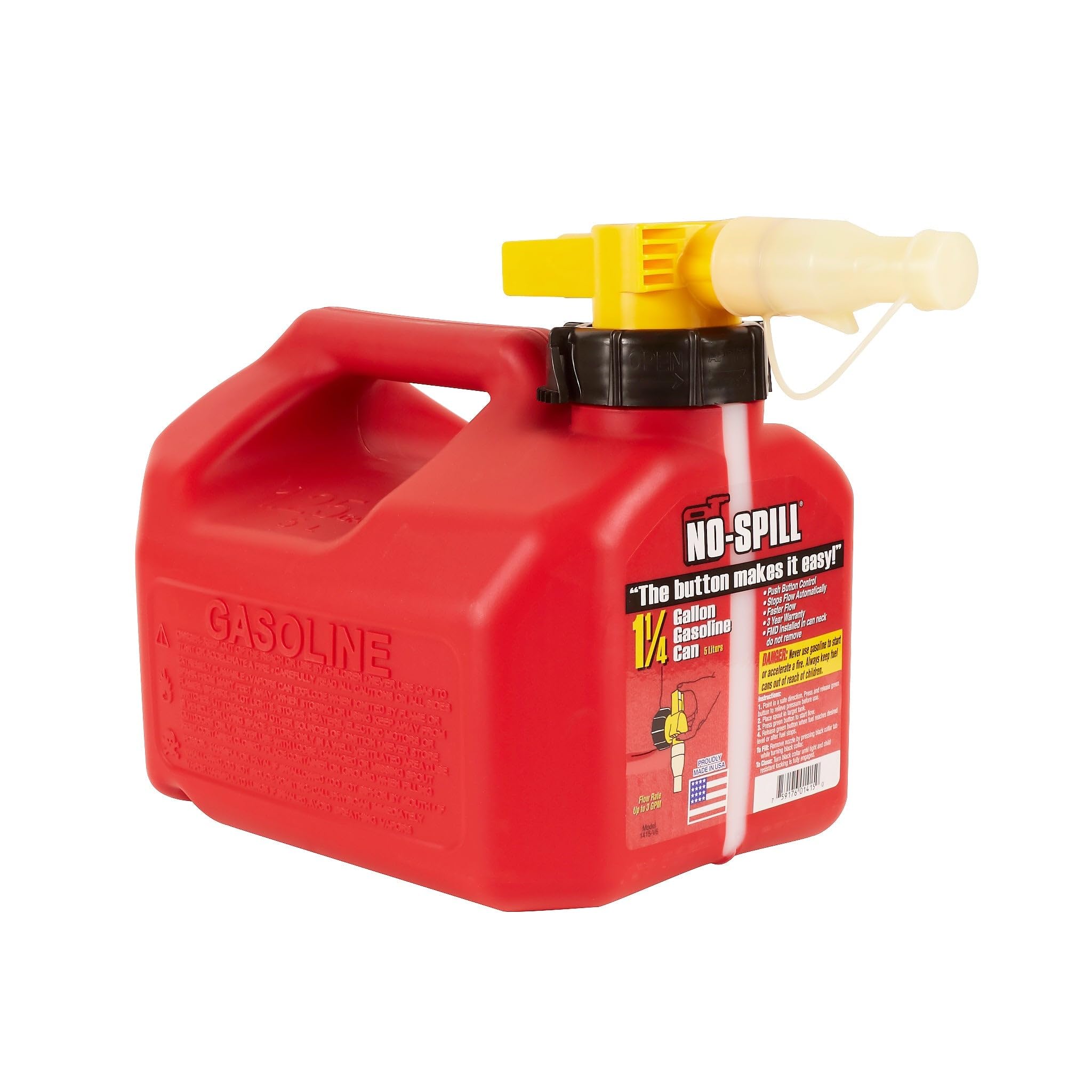 No Spill 1415 gas can front view