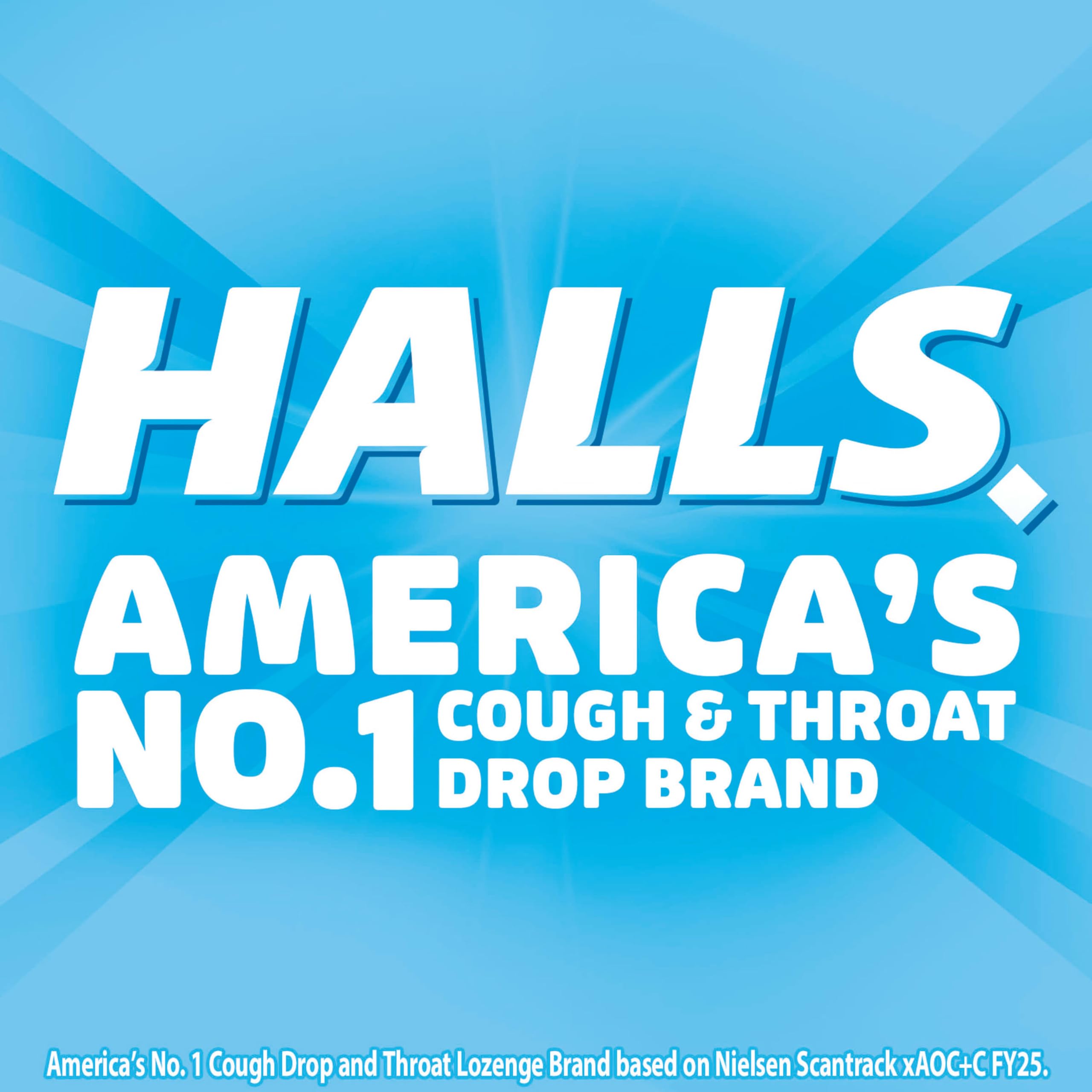 Packaging may vary for HALLS cough drops