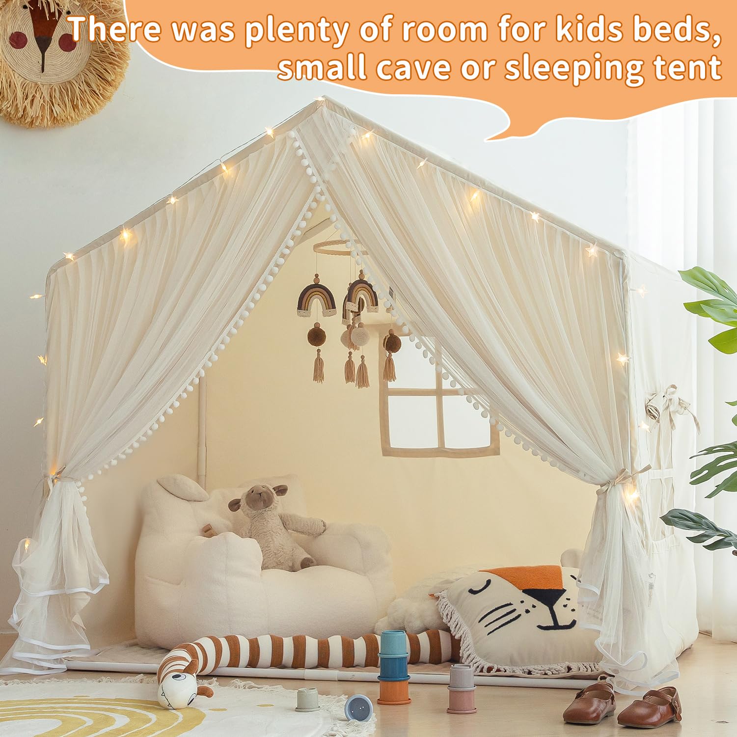 No tools required assembly for Kids Play Tent