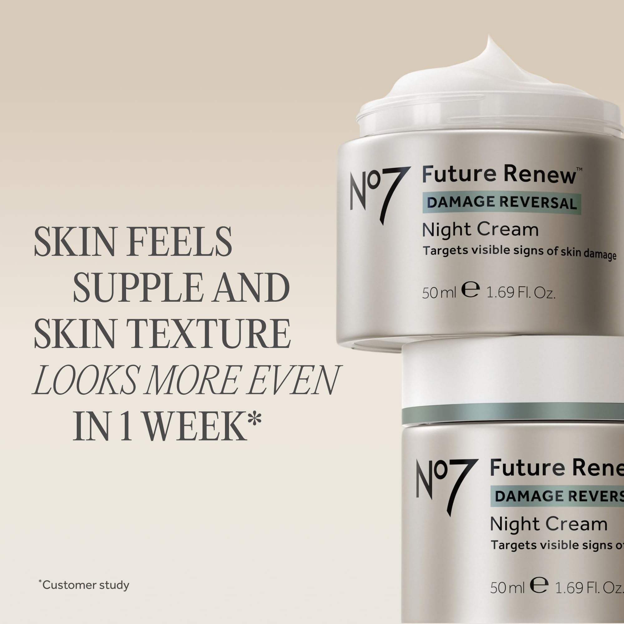 No7 Future Renew Damage Reversal Night Cream packaging image