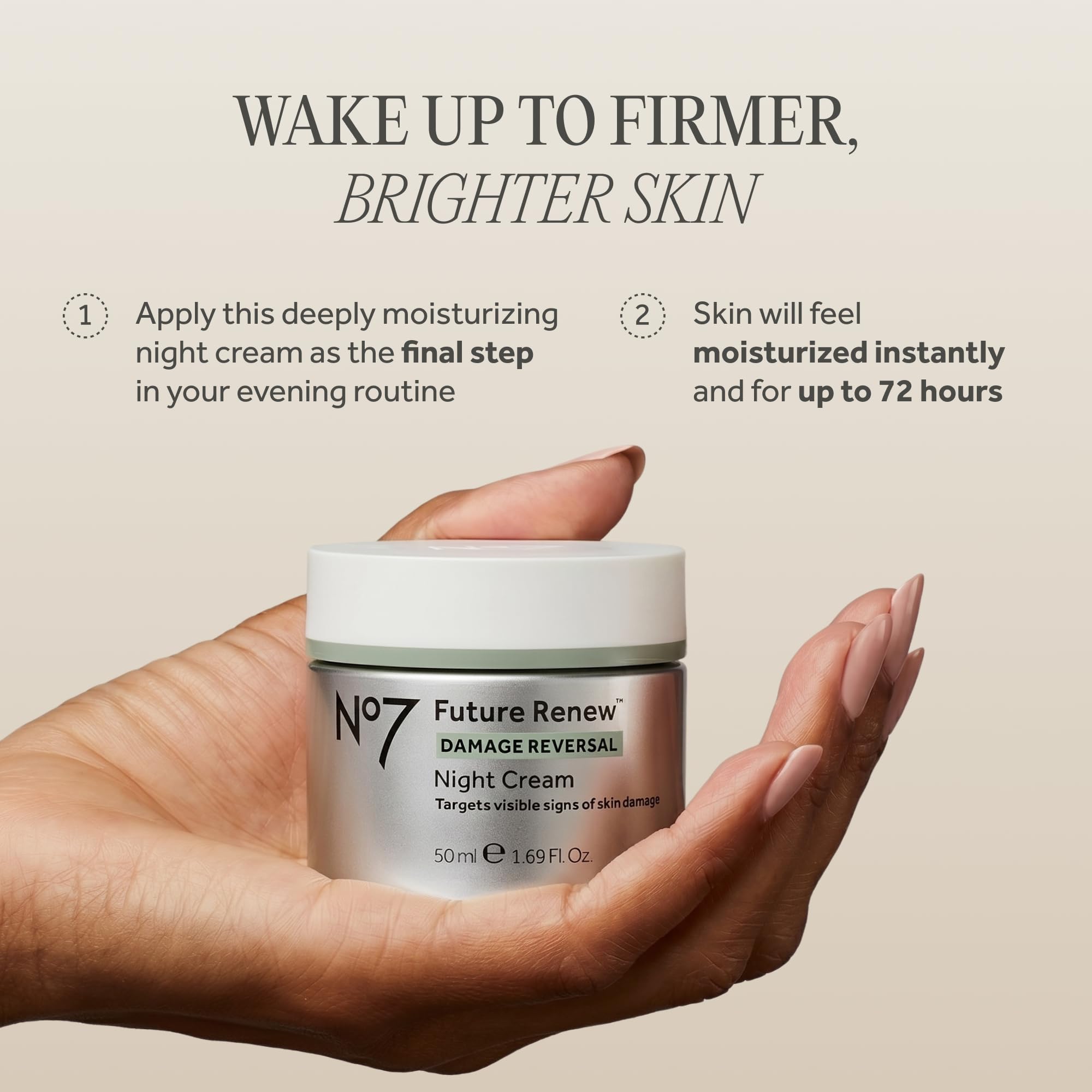 No7 Future Renew Damage Reversal Night Cream product shot