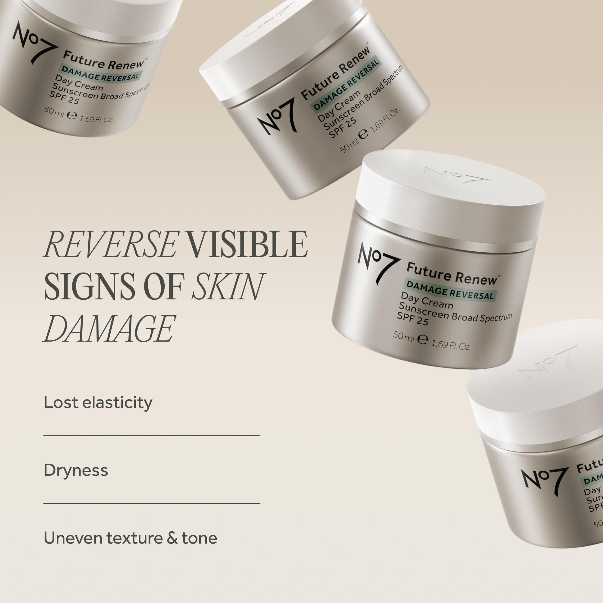 No7 peptide technology skincare label on cream