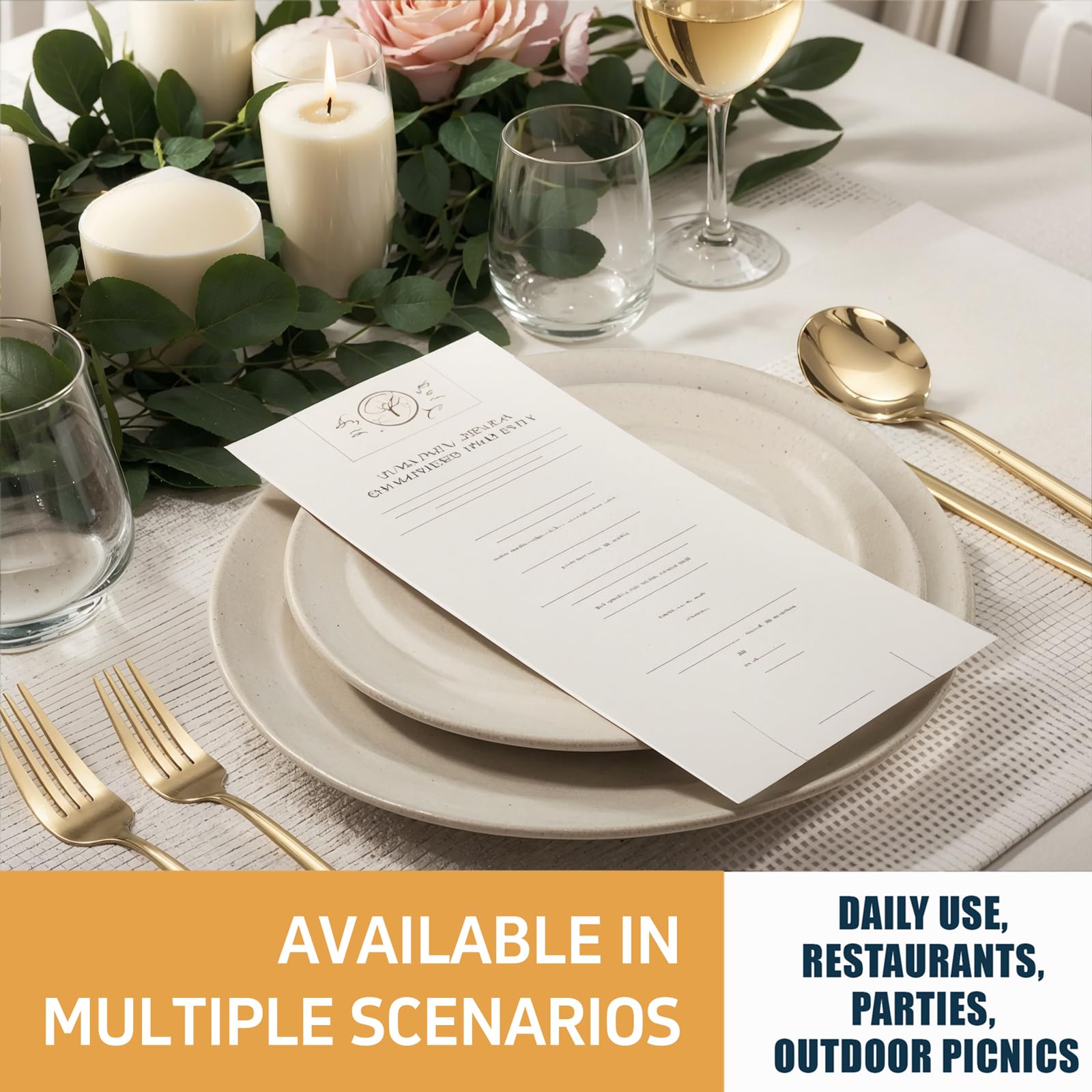 NOCCUR salad forks in gold silverware set